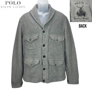 Polo Ralph Lauren Mens Medium Shawl Collar Field Jacket Sportsman Outfitter Stag